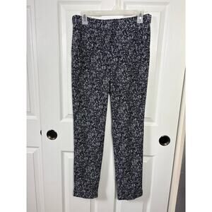 Katherine Barclay Montreal Black & White Print Pants Size S